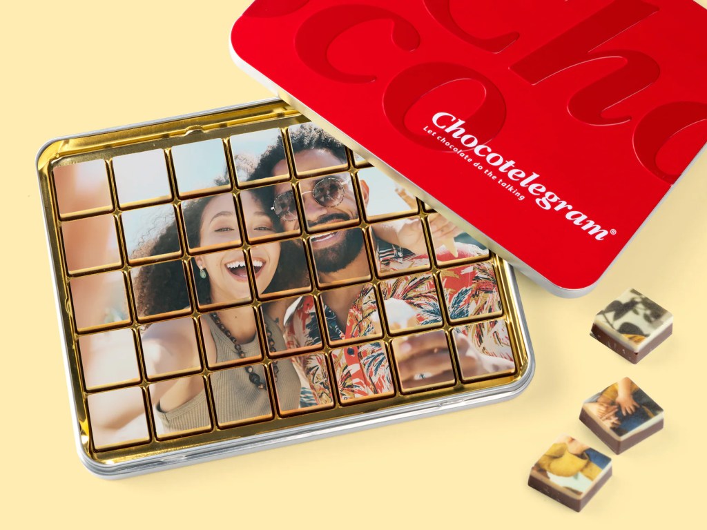 Sjokolade med personlig foto